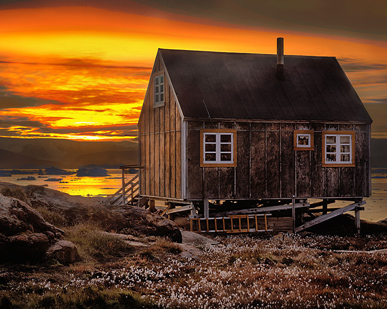 Summer Sunset In Greenland