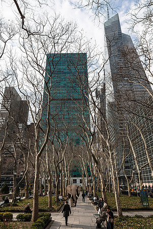Strolling Through Bryant Park